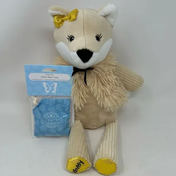 Scentsy Buddy Frilly the Fox Plush Stuffed Animal with New Scent Polar Bear Hug - Picture 1 of 12